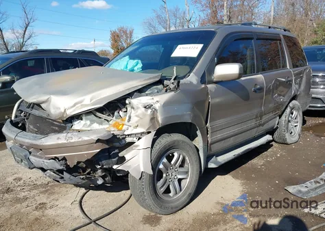 2003 Honda Pilot Ex-L z USA, uszkodzony, nr VIN 2HKYF18643H575337